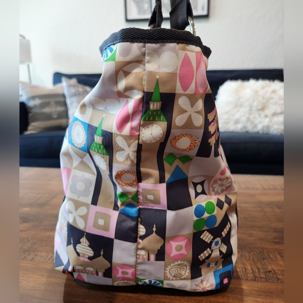 LeSportsac x Disney - Small World "Global Journey" Carryall Tote - Like New - Picture 4 of 11